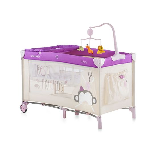 Reisebett CHIPOLINO Play Pen and Crib Mila - lila