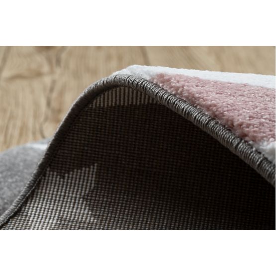 Runder Teppich PETIT - Einhorn - grau