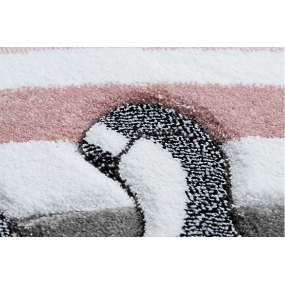 Runder Teppich PETIT - Einhorn - grau