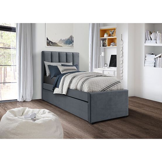 RUSSO 90 cm Bett grau (4p=1 Stk)