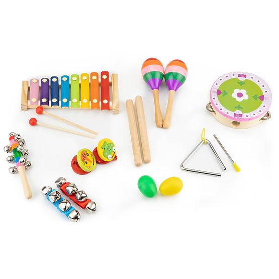 Satz von 14 Musikinstrumenten