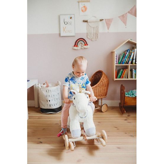 Schaukeleinhorn mit Rädern