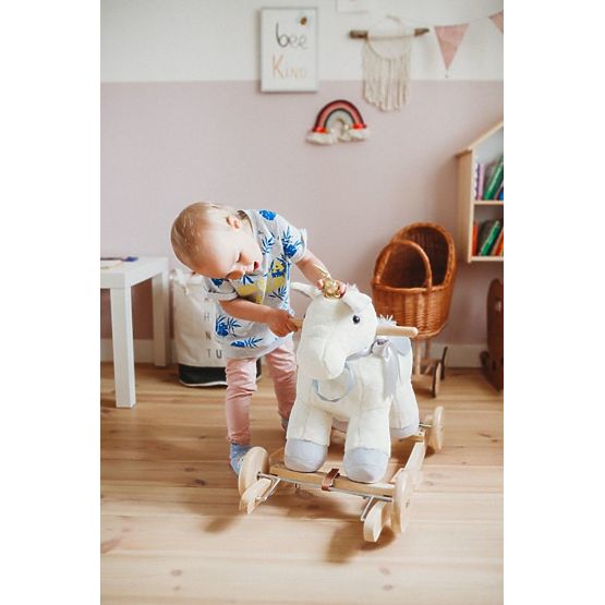 Schaukeleinhorn mit Rädern