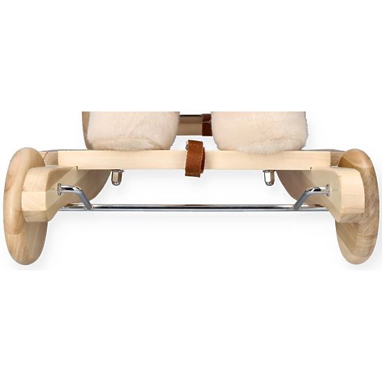 Schaukelndes Pegasus Beige mit Sessel und Rädern