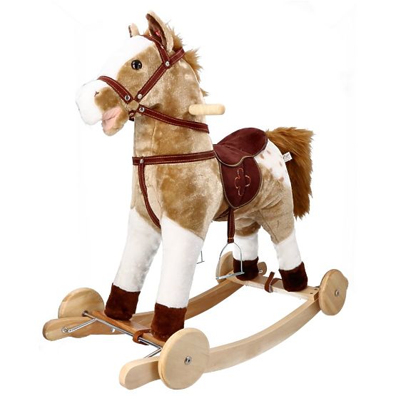 Schaukelpferd Mustang mit Rollen