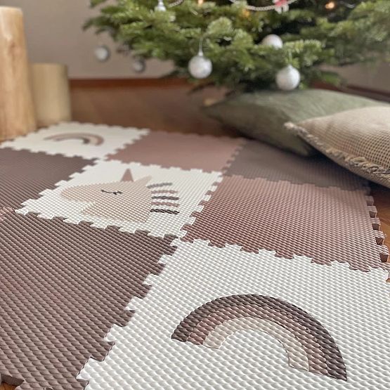 Schaumpuzzle 9 Teile - Einhorn und Regenbogen