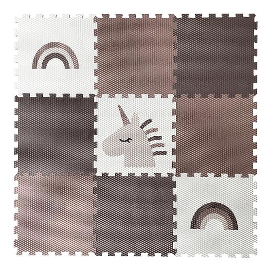 Schaumpuzzle 9 Teile - Einhorn und Regenbogen