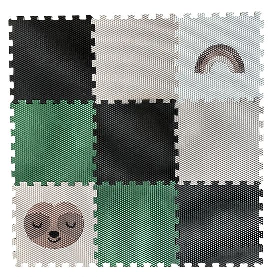 Schaumpuzzle 9 Teile - Faultier und Regenbogen