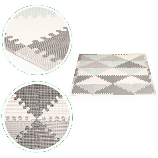 Schaumstoff Lernmatte EVA Puzzle 20 Stück 127x157cm ECOTOYS