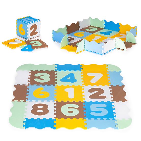 Schaumstoff-Lernmatte Spielgitter Puzzle Unterlage für Kinder