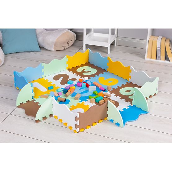 Schaumstoff-Lernmatte Spielgitter Puzzle Unterlage für Kinder