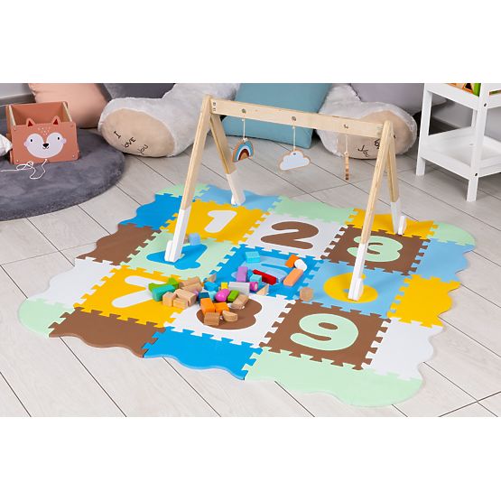 Schaumstoff-Lernmatte Spielgitter Puzzle Unterlage für Kinder