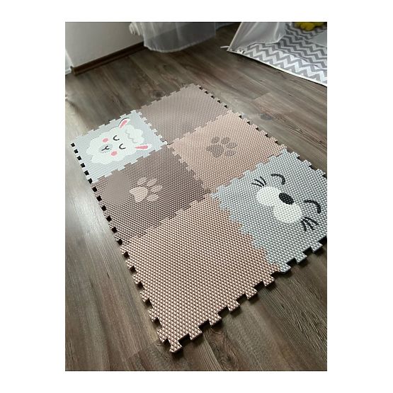 Schaumstoff-Spielmatte 6 Stück - Lamm, Robbe und Pfote