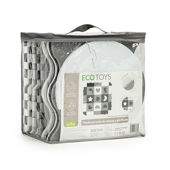 Schaumstoffmatte mit Puzzle-Rand trockener Pool 25 Stück ECOTOYS