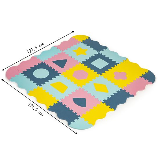 Schaumstoffmatte - Puzzle in Pastellfarben