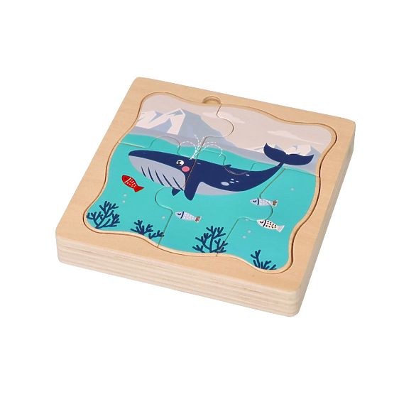 Schichtpuzzle Arktische Tiere