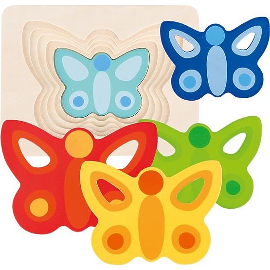 Schichtpuzzle Schmetterlinge