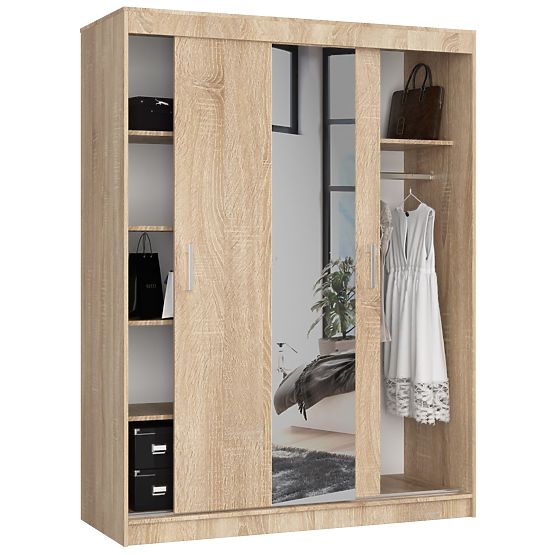 SCHIEBETÜRSCHRANK 150cm CLP SONOMA