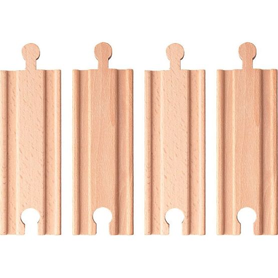 Schienenstrecken - Set 4 Stk. 11 cm