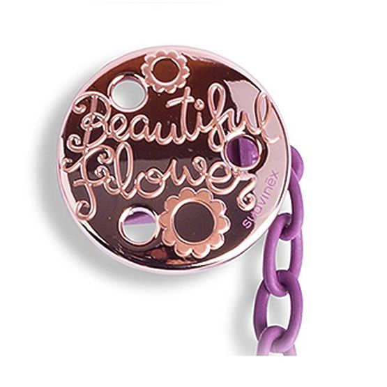 Schnullerkette Gold Clip 