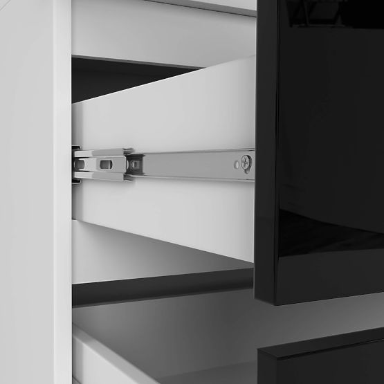 SCHRANK S90 2T 2S CLP PK SCHWARZ GLANZ