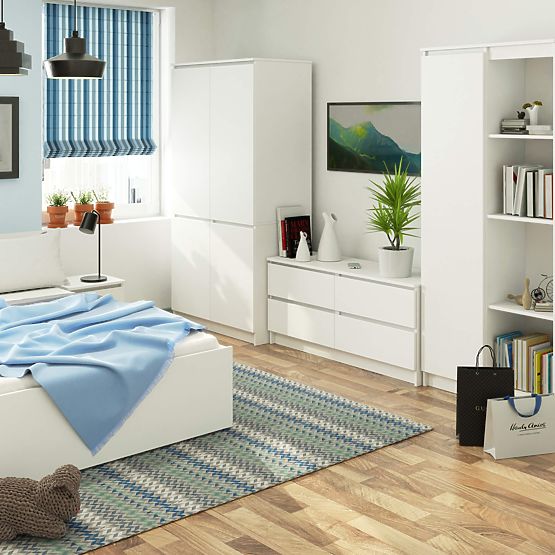 SCHRANK S90 4D CLP WEISS
