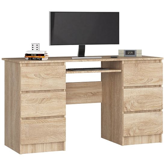 SCHREIBTISCH A-11 CLP 6SZ PK SONOMA
