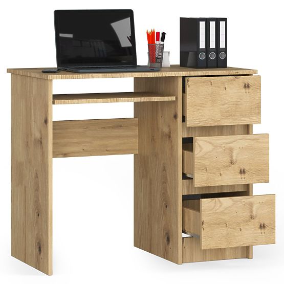 SCHREIBTISCH A-6 CLP EICHE ARTISAN RECHTS