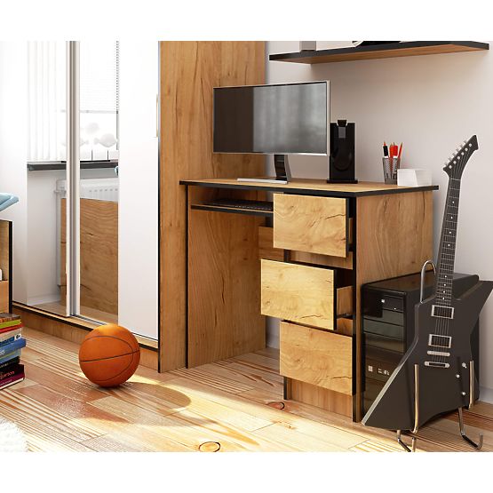 SCHREIBTISCH A-6 CLP EICHE CRAFT RECHTS