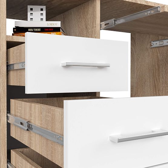 SCHREIBTISCH ANA PK EICHE SONOMA / WEISS