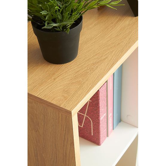 Schreibtisch GROSSO - Goldene Eiche / Weiß