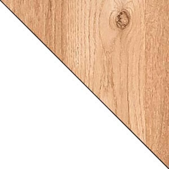 Schreibtisch L10 - Weiß / Eiche Nash