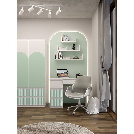 Schreibtisch Mijas LEWE ARTESO MINT Mintgrün