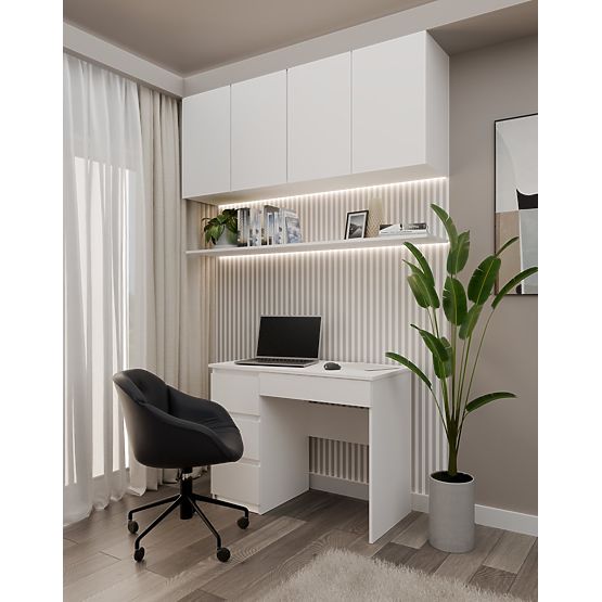 Schreibtisch Mijas LINKS WEISS