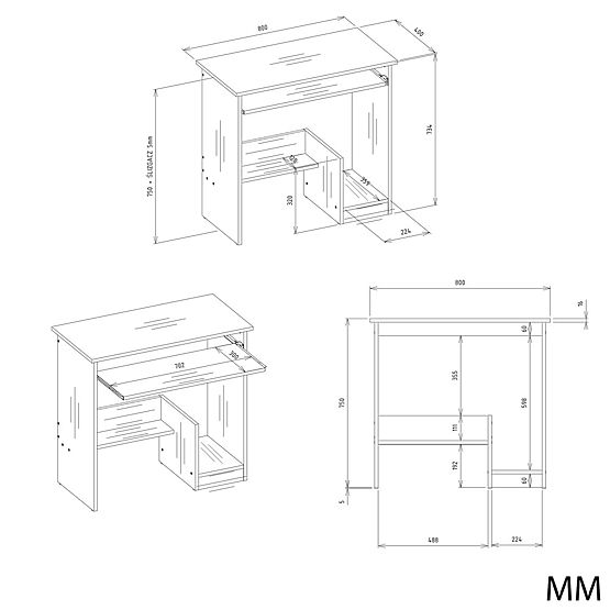 Schreibtisch ROSA WEISS