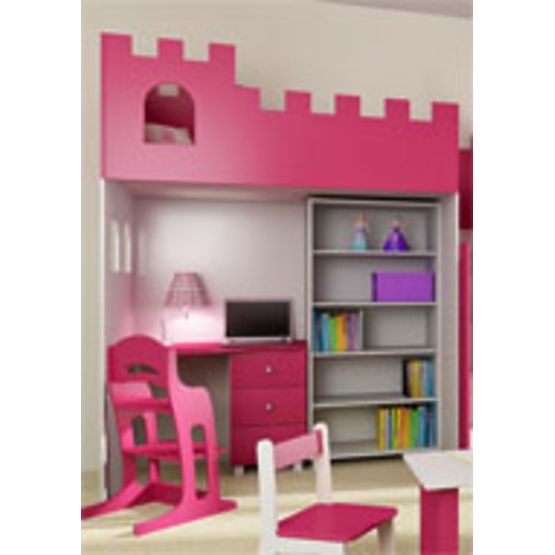 Schreibtisch zum Hochbett Schloss