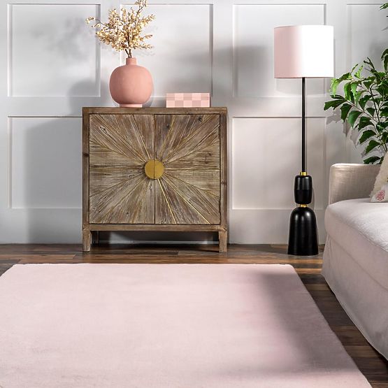 Seidenteppich Rabbit - Rosa