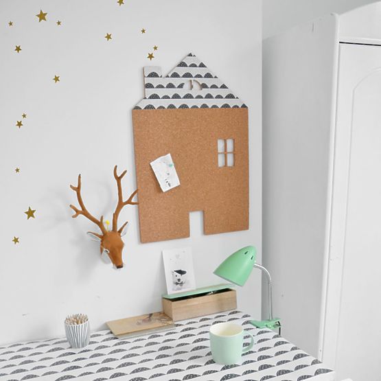 selbstklebend schwarzes brett DEKORNIK - Weiß haus