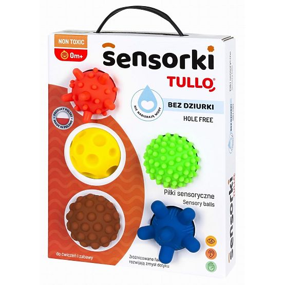 Sensorische Bälle - 5 Bälle ohne Löcher