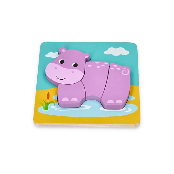 Set aus vier Tierpuzzles