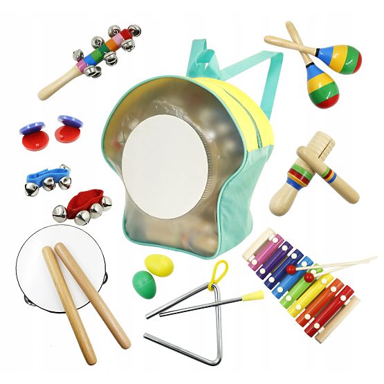 Set mit 10 Musikinstrumenten