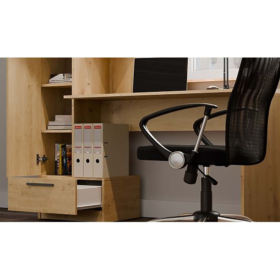 Set Schreibtisch + Regal COSMO EICHE ARTISAN