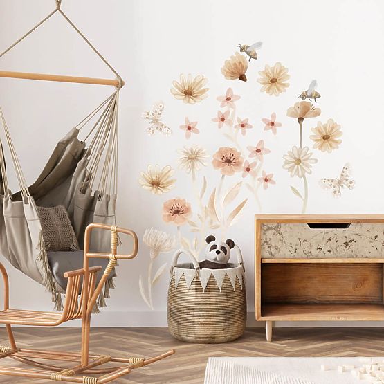 Set Wandaufkleber - Wiese