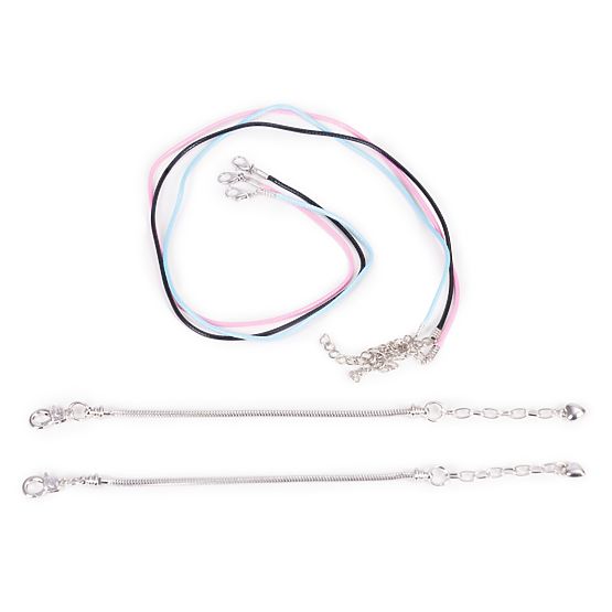 Set zur Herstellung von Armbändern, Halsketten, Anhängern, Perlen 66 Elemente + Organizer und Tasche