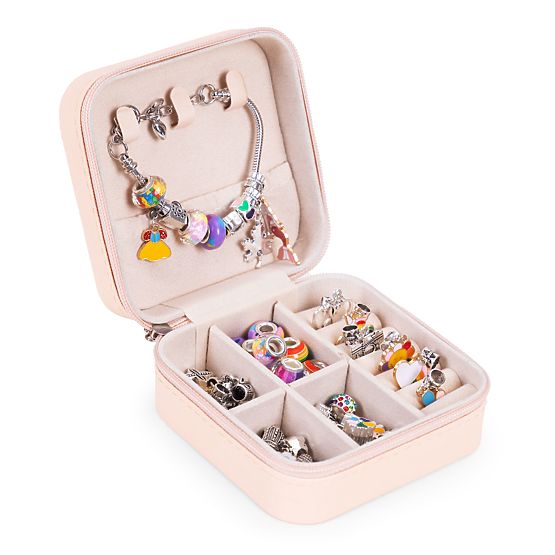 Set zur Herstellung von Armbändern, Halsketten, Anhängern, Perlen 66 Elemente + Organizer und Tasche