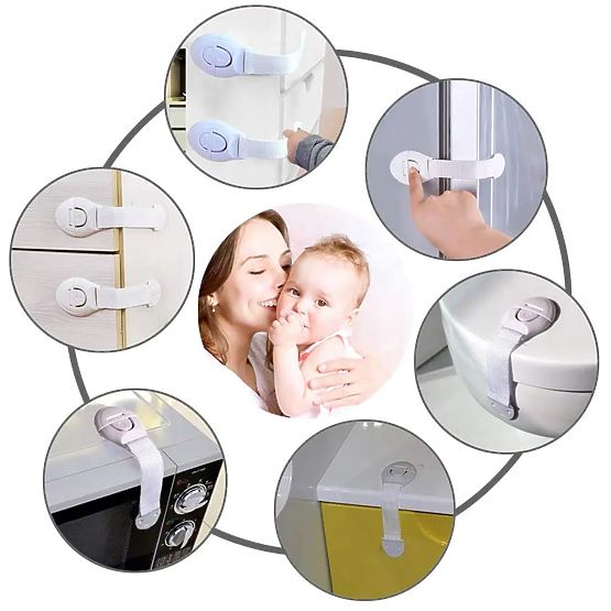 SIPO Kindersicherung für Möbel mit Gurt - 10 Stk