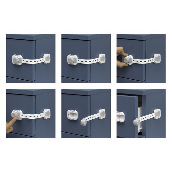 SIPO Multifunktionales, intelligentes Schloss für Schränke und Schubladen - 6-tlg