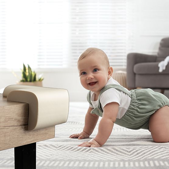 SIPO Schaumstoffschutz für Möbelecken, beige - 4 Stk