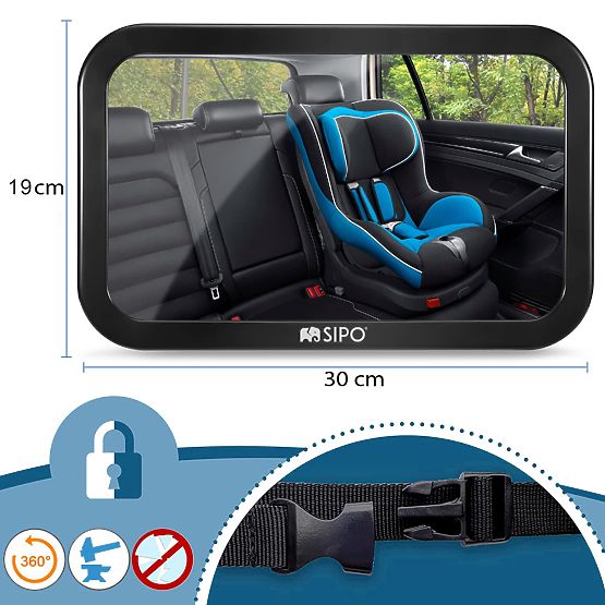 SIPO Rückspiegel zur Beobachtung des Kindes im Auto