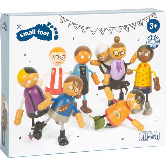 small foot Biegepuppen Familie mit Kind